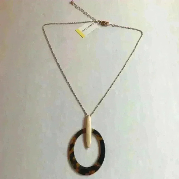 CharterClub new Tortoise Pendant Necklace - Picture 2 of 8
